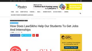 How Does LawSikho Help Our Students To Get Jobs And Internships