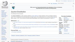 Lawton Constitution - Wikipedia