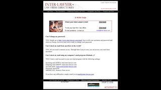 E-mail Support @ INTER-LAWYER.com