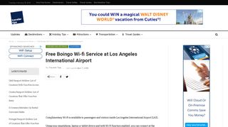 Free Boingo Wi-fi Service at Los Angeles International Airport - Travel ...