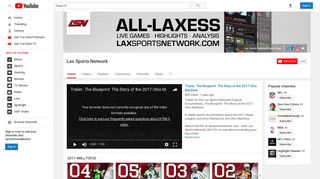 Lax Sports Network - YouTube