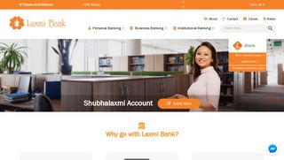 Shubhalaxmi Account • Laxmi Bank