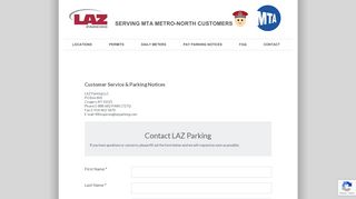 Contact LAZ - LAZ PARKING