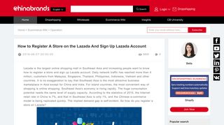 How to Register A Store on the Lazada And Sign Up Lazada Account