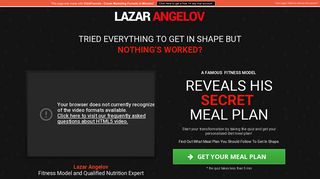 Lazar Angelov Personalized Meal Plan