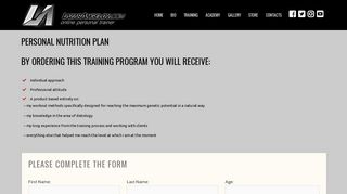Personal Nutrition Plan - Lazar Angelov - Online Personal Trainer
