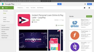 LazyPay – Instant Personal Loan Online & Pay Later - Apps on Google ...