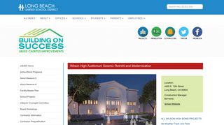 Wilson HS Auditorium - Long Beach Unified School District California ...