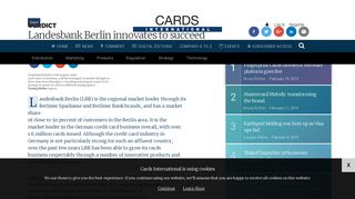 Landesbank Berlin innovates to succeed - Cards International - Verdict
