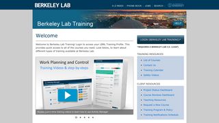 Berkeley Lab Training