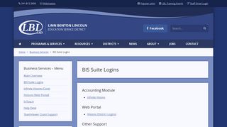 BIS Suite Logins | Linn Benton Lincoln Education Service District