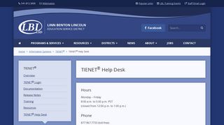 TIENET® Help Desk | Linn Benton Lincoln Education Service District