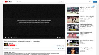 High School Soccer: Long Beach Cabrillo vs. LB Millikan - YouTube