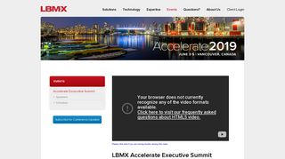 LBMX Accelerate - 2019, Vancouver| Events LBMX