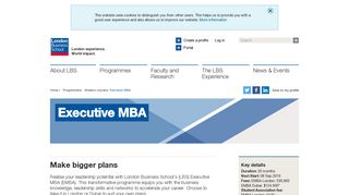 Executive MBA | London Business School