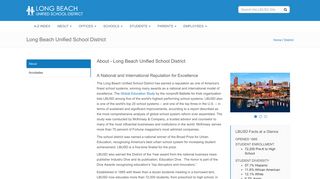 LBUSD - Long Beach Unified School District: About - Long Beach U