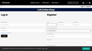 LCB Online Shop | Kukri Sports | Customer Signin