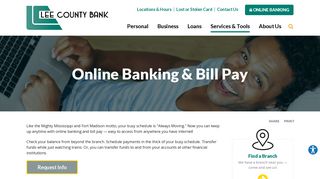 Online Banking & Bill Pay | Lee County Bank | Fort Madison, IA - West ...