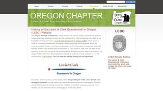 LCBO | OREGON CHAPTER - OR-LCTHF : Oregon Lewis and Clark ...