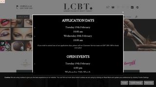 LCBT | London College of Beauty Therapy - Beauty Therapy, Media ...