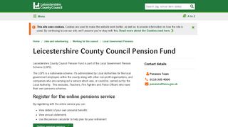 Leicestershire County Council Pension Fund | Leicestershire County ...