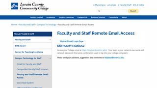 Faculty and Staff Remote Email Access - Faculty and Staff
