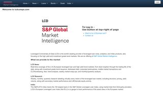 Welcome to lcdcomps.com | Leveraged Commentary & Data
