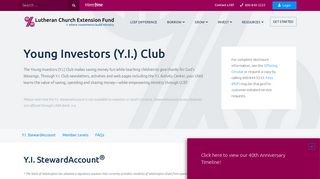 Young Investors Club - Lutheran Church Extension Fund