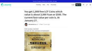 You get 1,000 free LCF Coins which value is about 3,000 Yuan or ...
