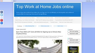 Top Work at Home Jobs online: Earn Free 3000 LCF Coins ($1500) for ...