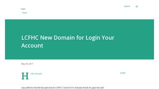 LCFHC New Domain for Login Your Account - LCFHC Updates