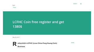 LCFHC Coin free register and get 1380$ - LCFHC Updates