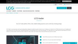 LCG | LCG Trader