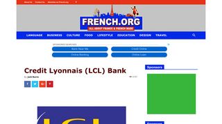 Credit Lyonnais (LCL) Bank - French.org