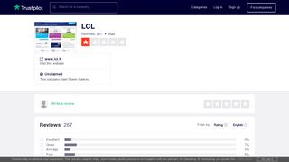 LCL Reviews | Read Customer Service Reviews of www.lcl.fr - Trustpilot