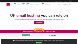 Email Hosting UK – Business Email Hosting - LCN.com
