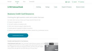 Business Credit Card Resources - LCNB