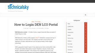 How Login DEN LCO Portal - TechnicalSky