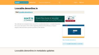 Lcocable Denonline (Lcocable.denonline.in) - Log in - Easycounter