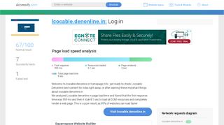 Access lcocable.denonline.in. Log in