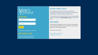 Mercy College|Secure Single Sign-on (SSO)