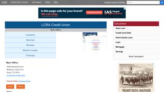 LCRA Credit Union - Austin, TX - Credit Unions Online