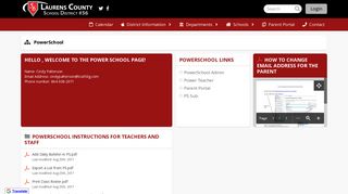 PowerSchool - Laurens County School District 56