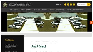Arrest Search - Welcome to Lee County Sheriff s Office