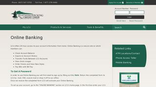 Online Banking - Leatherstocking Credit Union