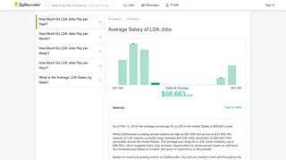 LDA Annual Salary ($58,663 Avg | Jan 2019) - ZipRecruiter