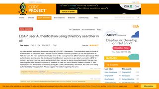 LDAP user Authentication using Directory searcher in c# - CodeProject