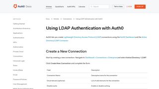 Using LDAP Authentication with Auth0