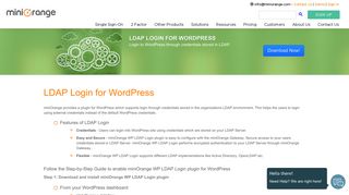 LDAP Login for WordPress - miniOrange