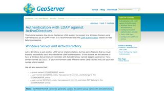 Authentication with LDAP against ActiveDirectory — GeoServer 2.16.x ...